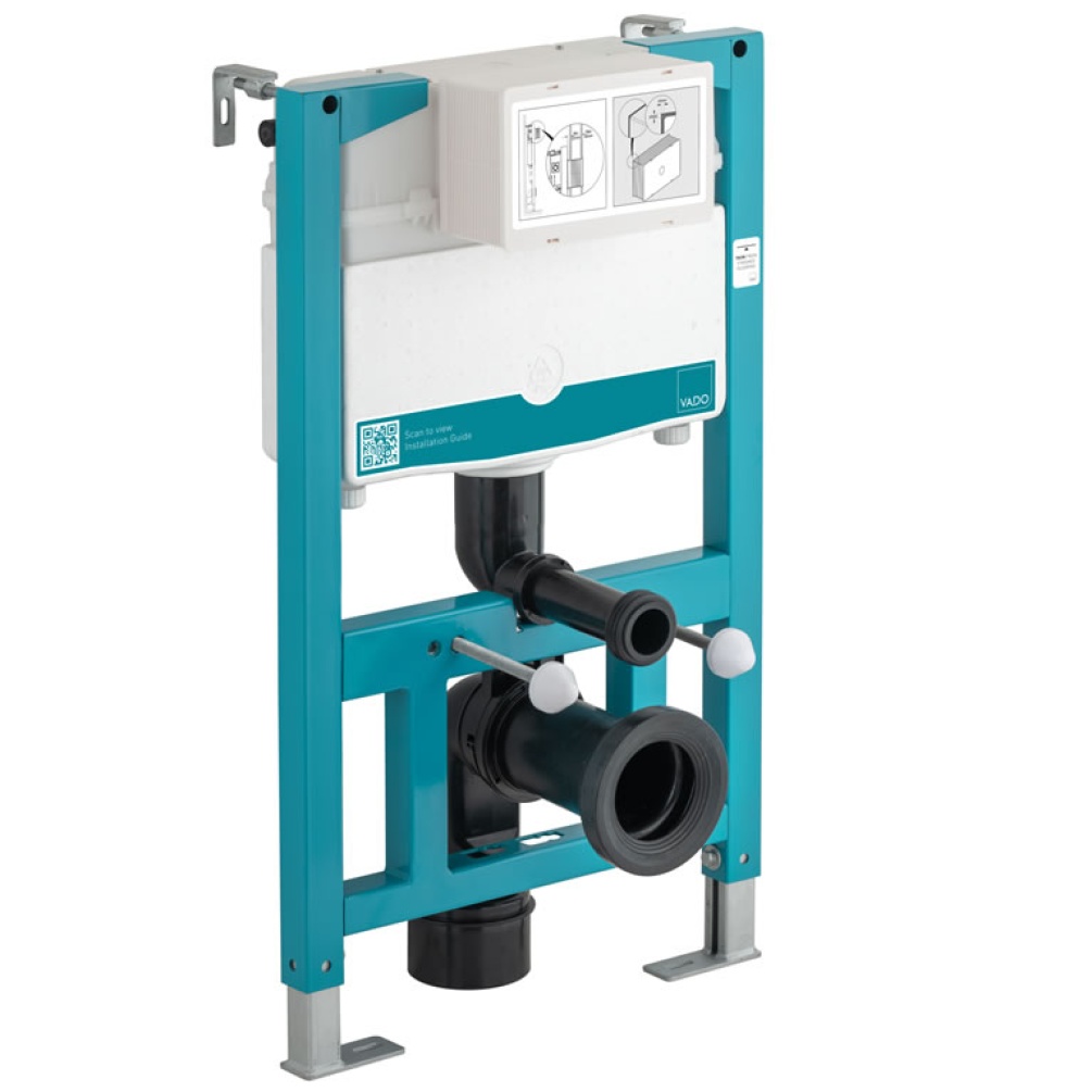 Cutout image of Vado Short Wall-Hung WC Frame & Cistern